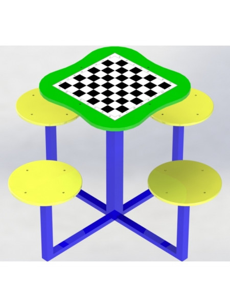 Столик з лавками шаховий